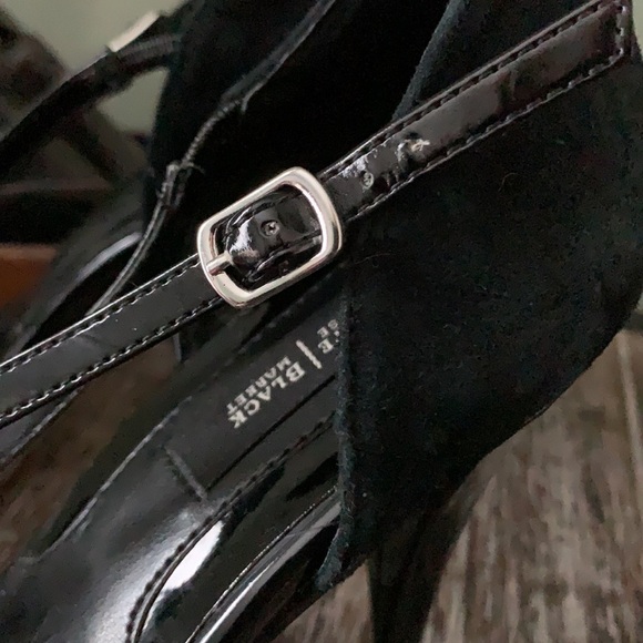 𝅺WHITE HOUSE BLACK MARKET D’Orsay Suede/Patent Heel - Picture 8 of 16